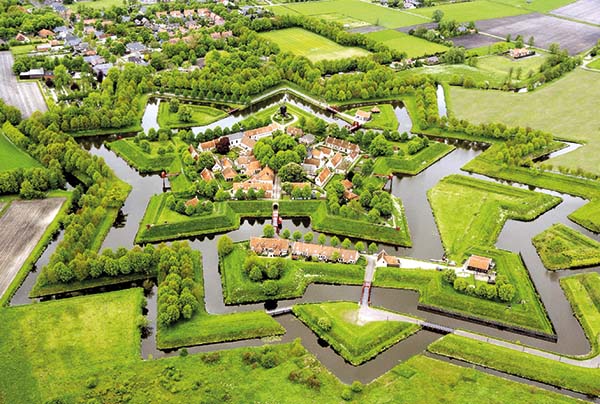 luchtfoto Bourtange