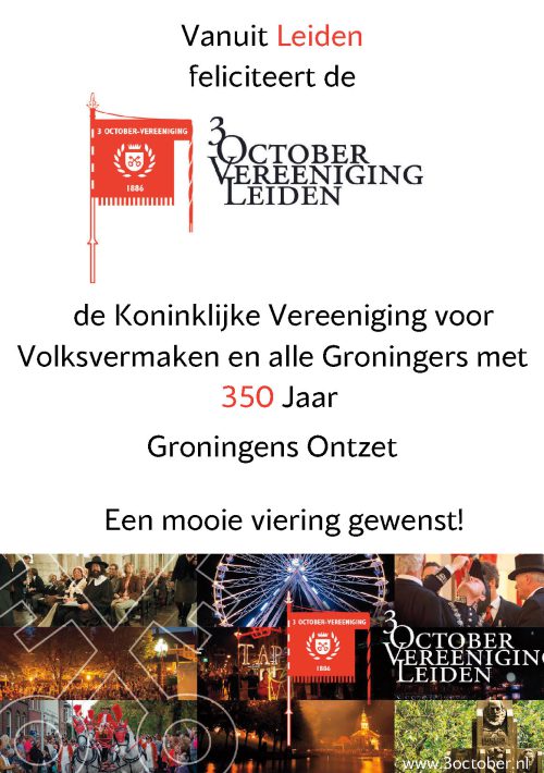 Felicitatie Gronings Ontzet 3OV